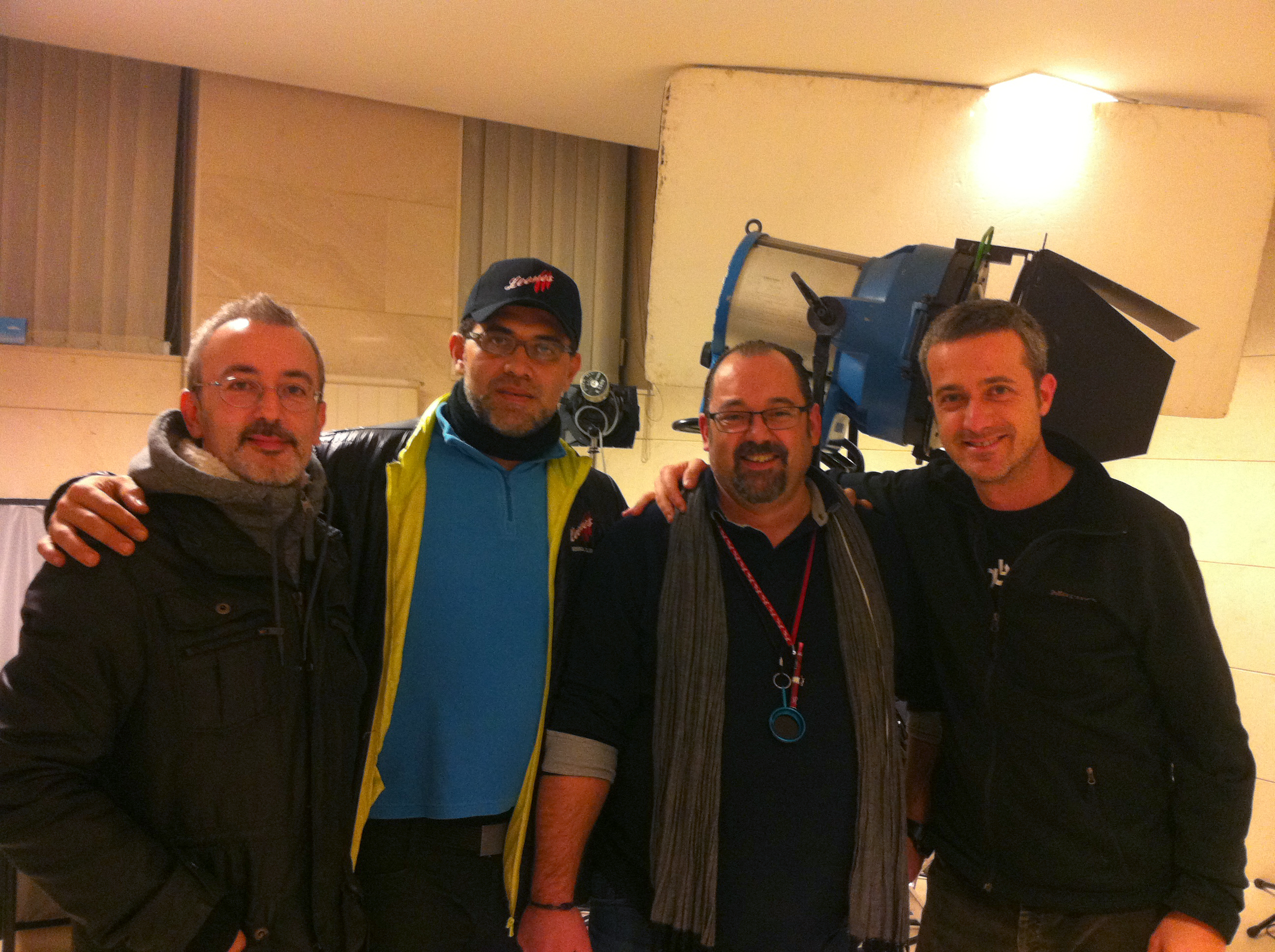 Gerardo, Franklin, Juan y yo. 